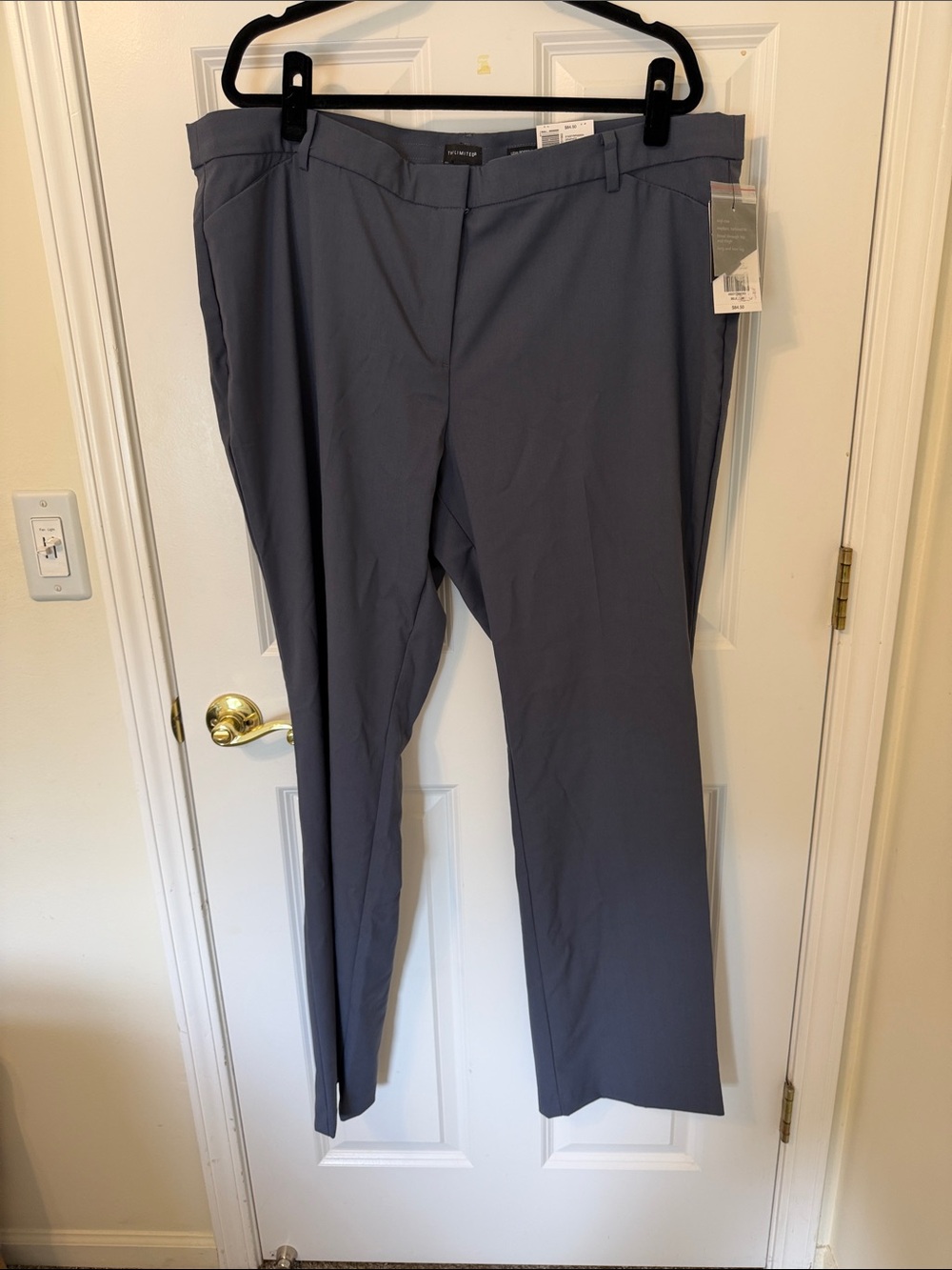 The Limited Women's Lean BootCut Dress Pants in Slate Blue Grey 20W NWT